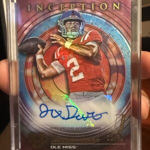 RARE Jaxson Dart Autograph – Bowman University Inception Auto – INVESTMENT CARD